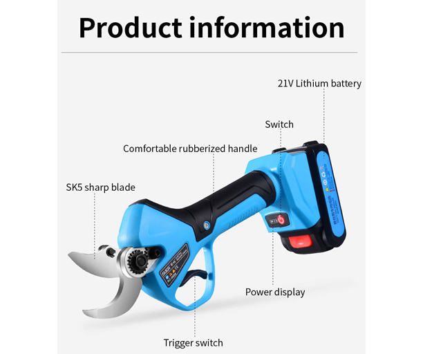 Details of SC-8609 32mm 21V Electric Power Scissors