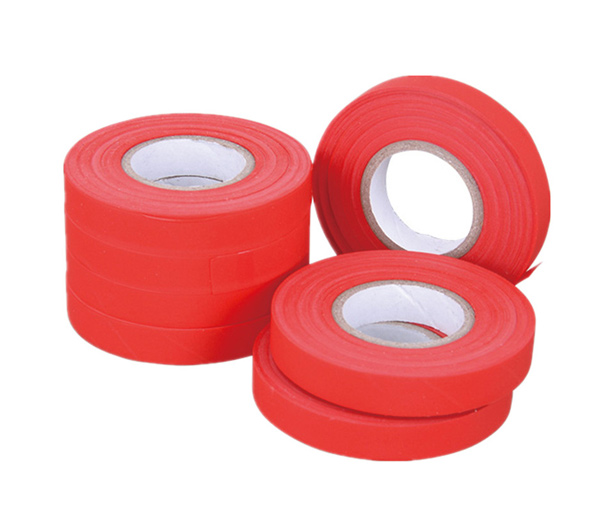 1roll Red Plant Tape, Simple PVC Plain Color Plant Support Tape For Outdoor