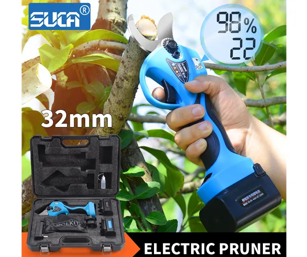 Details of SC-8608A 32mm Electric Pruners Cordless Tree Clippers With Power Display Details of SC-8608A 32mm Electric Pruners Cordless Tree Clippers With Power Display