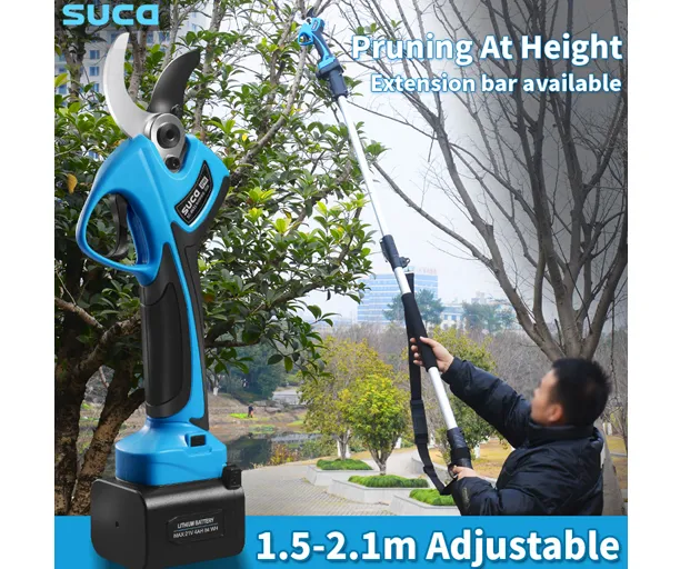 sc 8631a 40mm cordless pruner electric branch cutter with hd digital display use